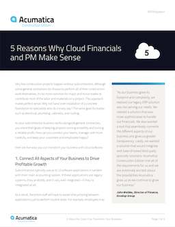 Whitepaper - How Cloud Construction and Accounting Software Can Transform Your Business