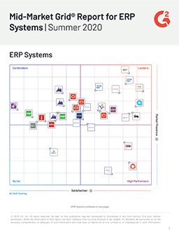 Comparison Chart - Mid-Market Grid® Report for ERP Systems | Summer 2020