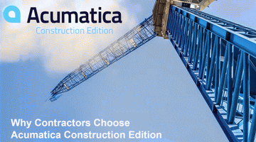 On-Demand Webinar - Why Contractors Choose Acumatica Construction Edition