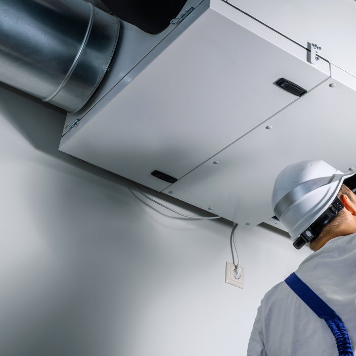 HVAC contractor at the site