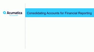 Consolidating Accounts for Financial Reporting
