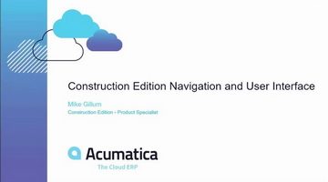 Construction Edition Navigation and User Interface